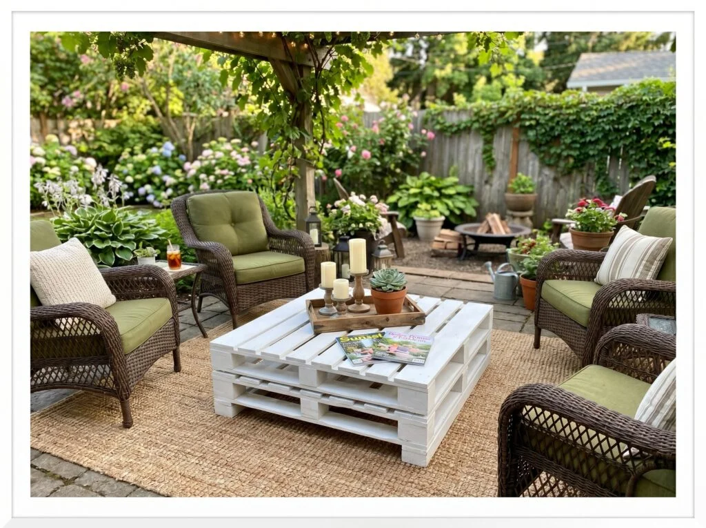 DIY Pallet Wood Coffee Table
