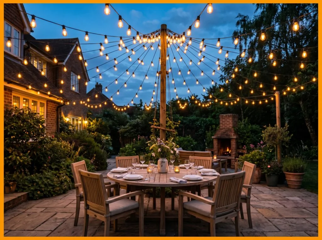 Edison String Light Canopy