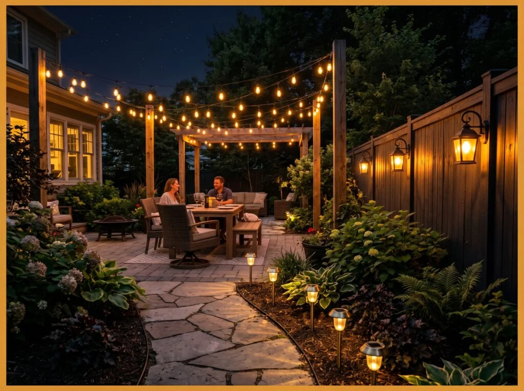 Layered Outdoor Lighting Plan