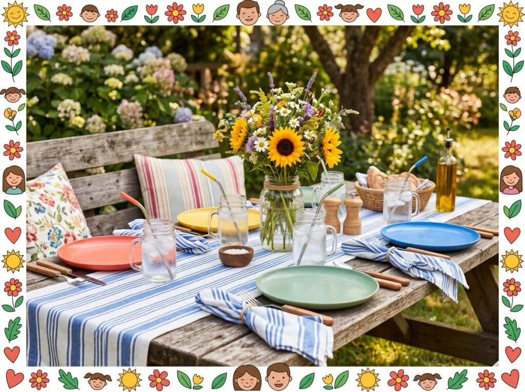 Kids' Summer Table Setting That Adults Will Love Too