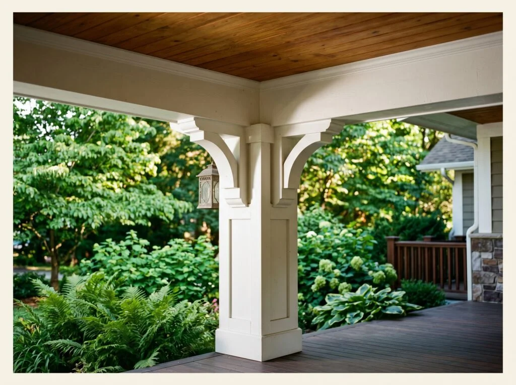Add Decorative Corbels Under the Porch Beam
