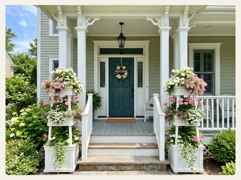 Create Column Pedestals with Stacked Planters