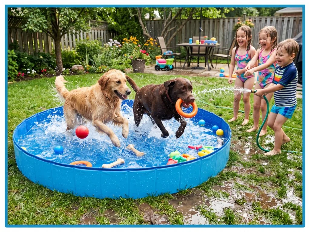 Dog-Friendly Shallow Splash Pool