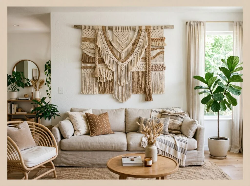 Style with Woven Wall Hangings