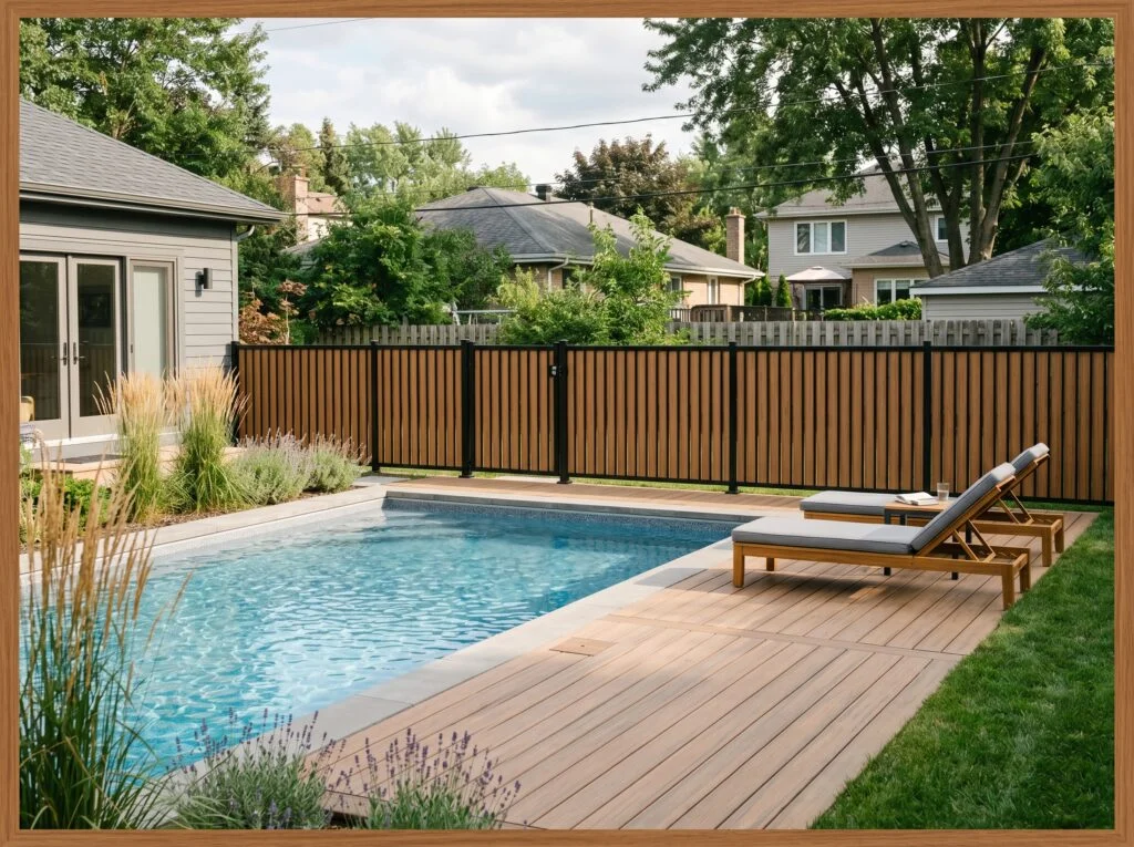 Privacy Slat Insert Aluminum Fence