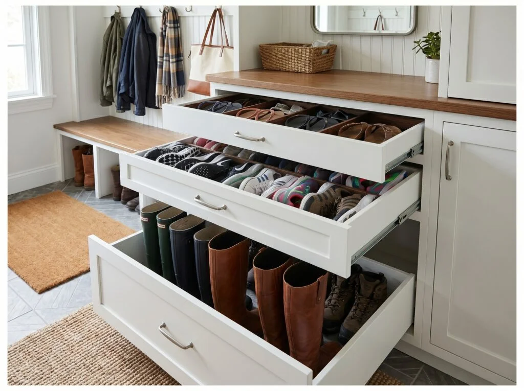 Pull-Out Drawer System for Shoes