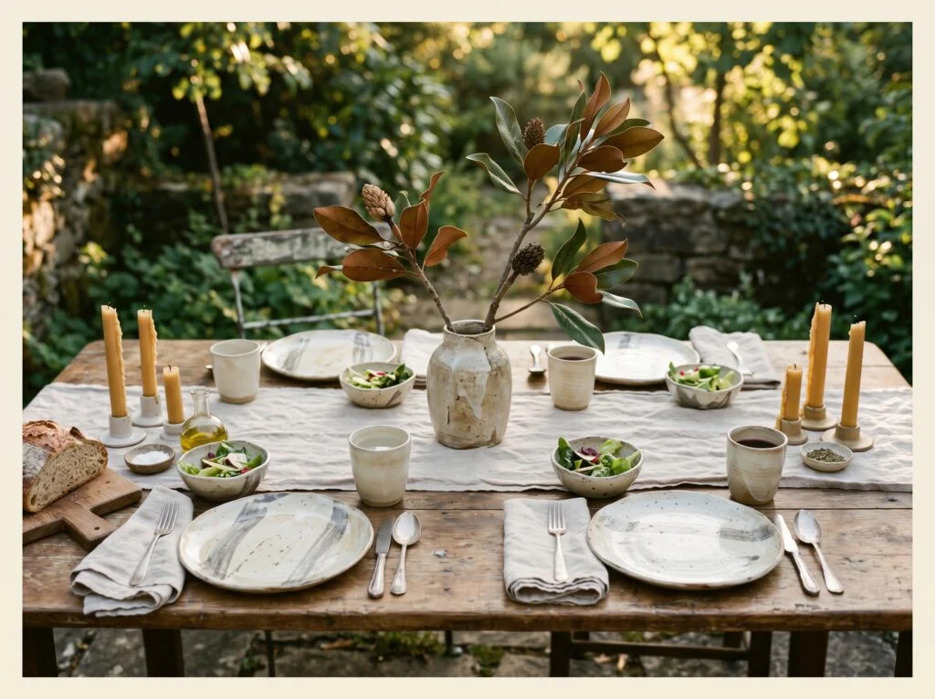 Wabi Sabi Handmade Ceramic Table Setting
