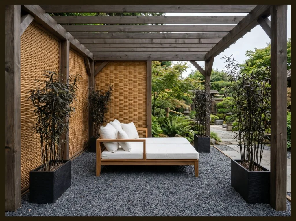 Woven Bamboo Roll Privacy Wall