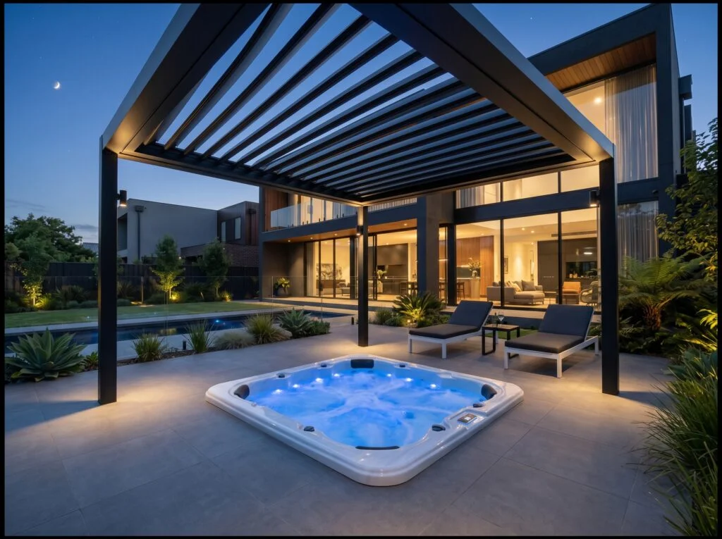 Modern Aluminum Louvered Roof Gazebo