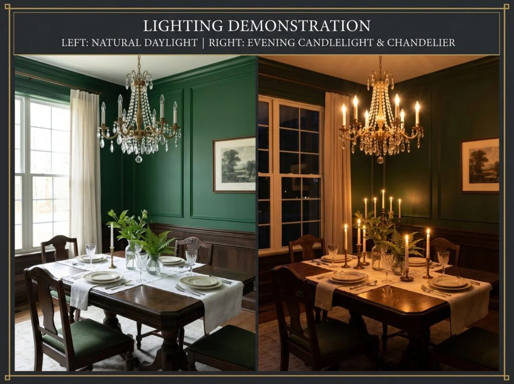 Green Dining Room Lighting Guide