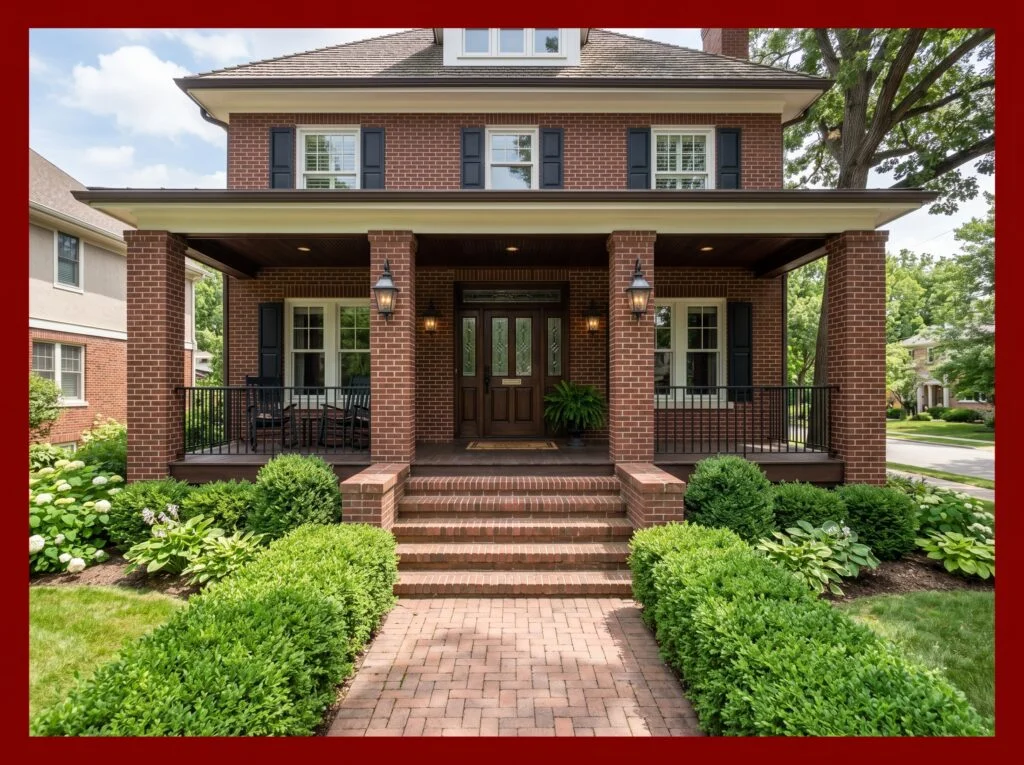 Use Brick Column Pillars for Traditional Homes