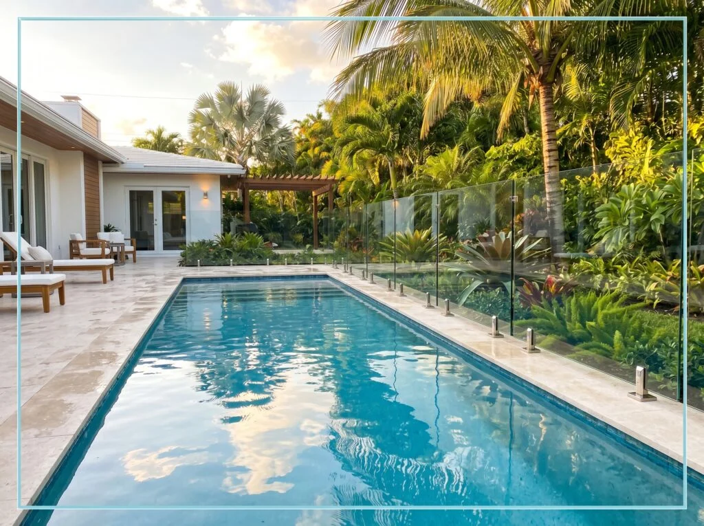 Frameless Tempered Glass Pool Fence