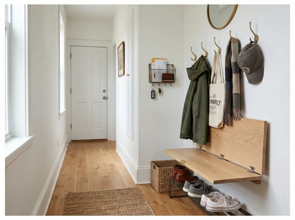 Narrow Mudroom for Small Spaces