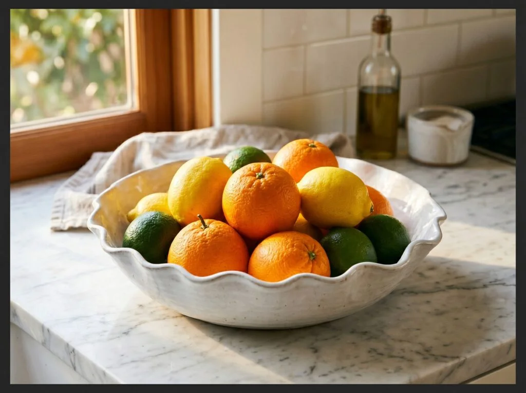 Oversized Handmade Ceramic Fruit Bowl