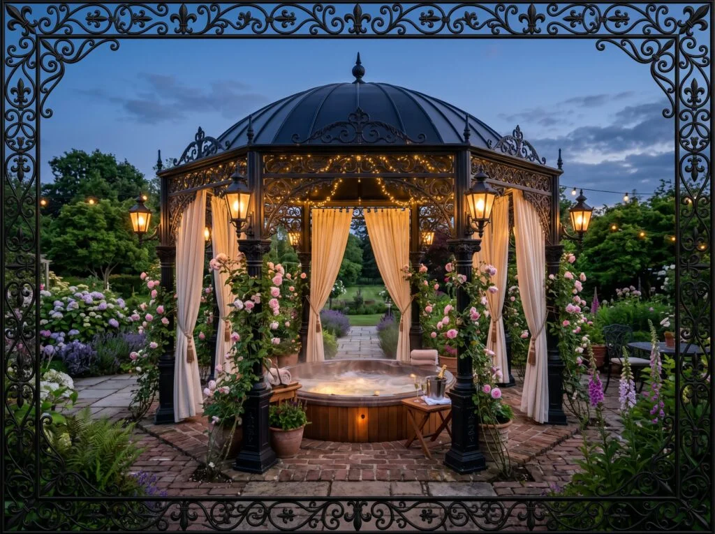 Victorian Wrought Iron Pavilion
