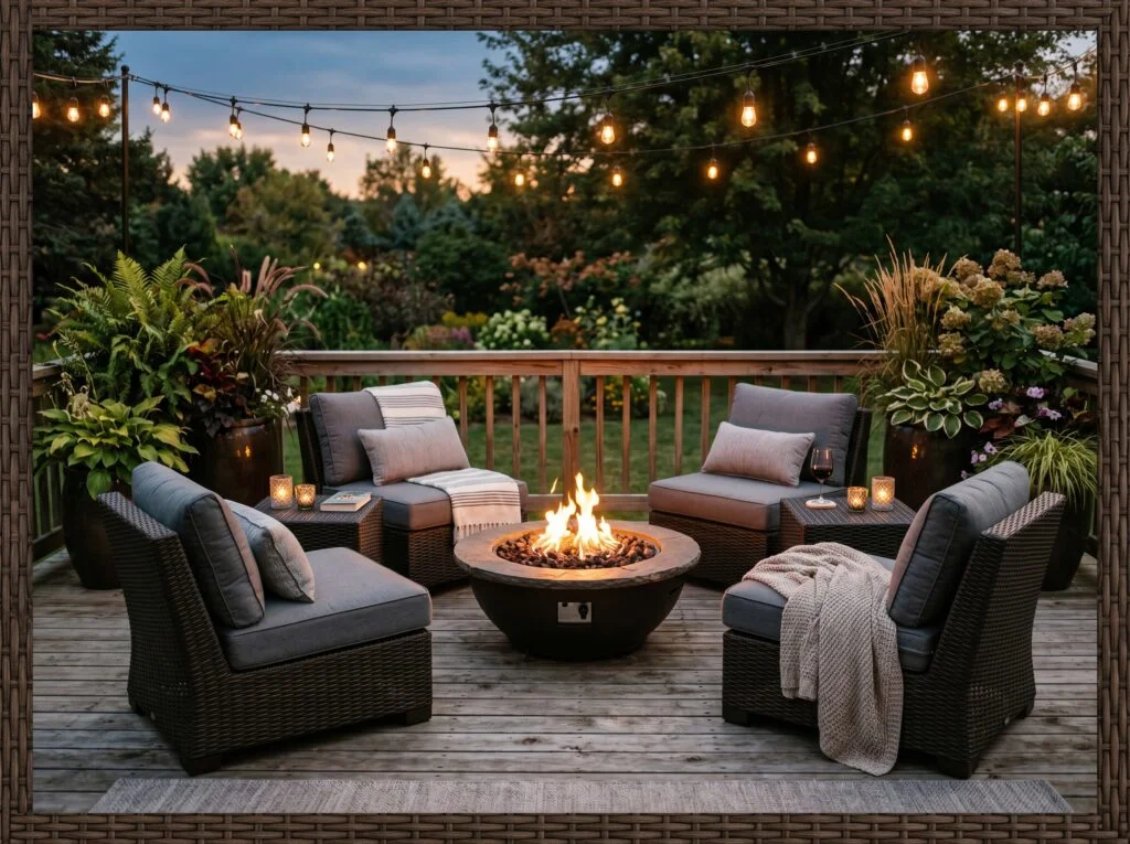 All-Weather Wicker Lounge Chairs