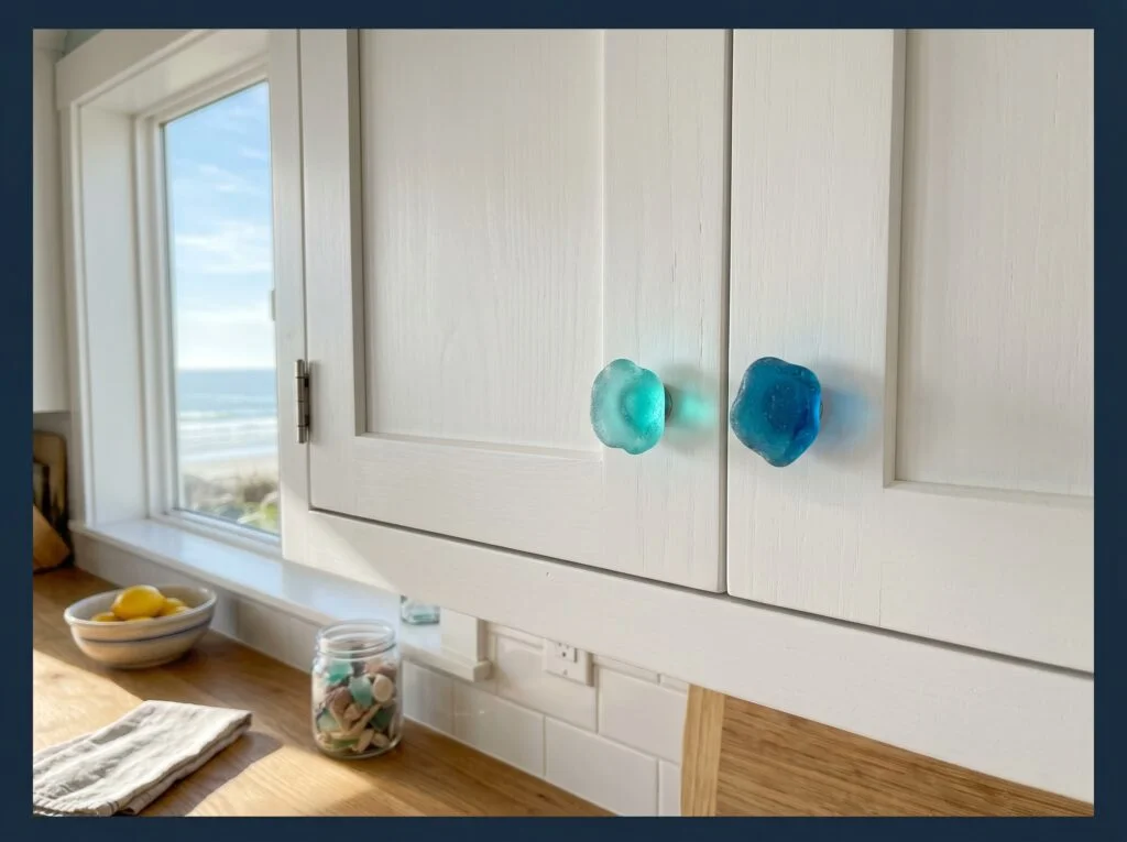 Translucent Sea Glass Cabinet Hardware
