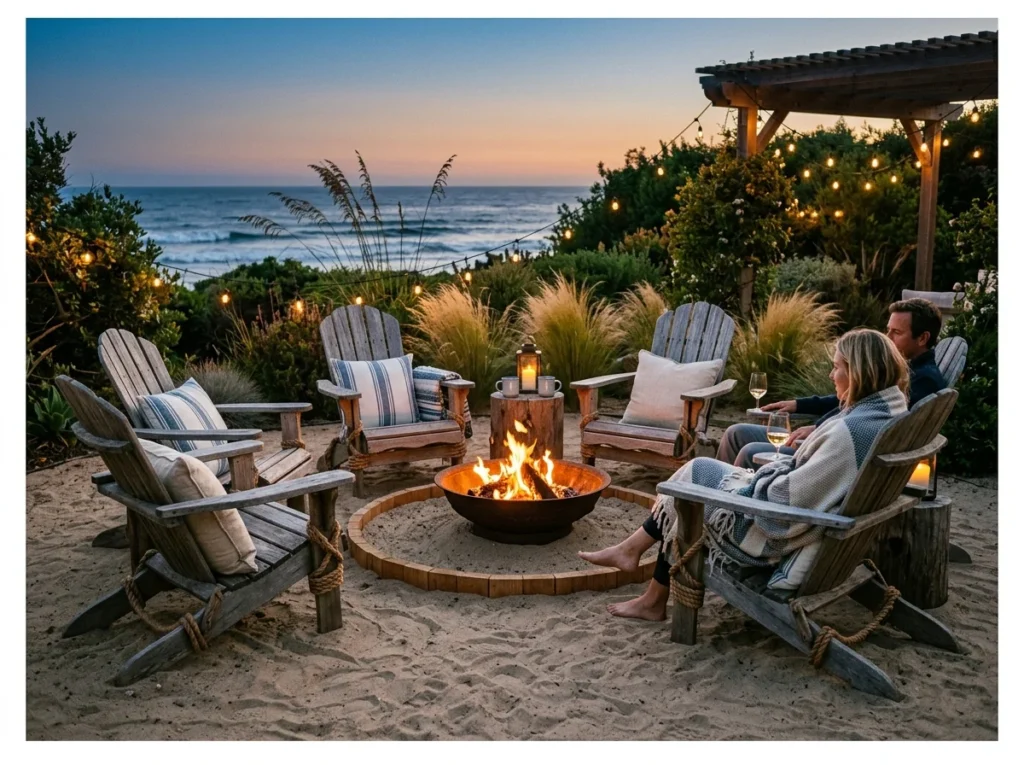 Beachside Fire Pit Lounge Style