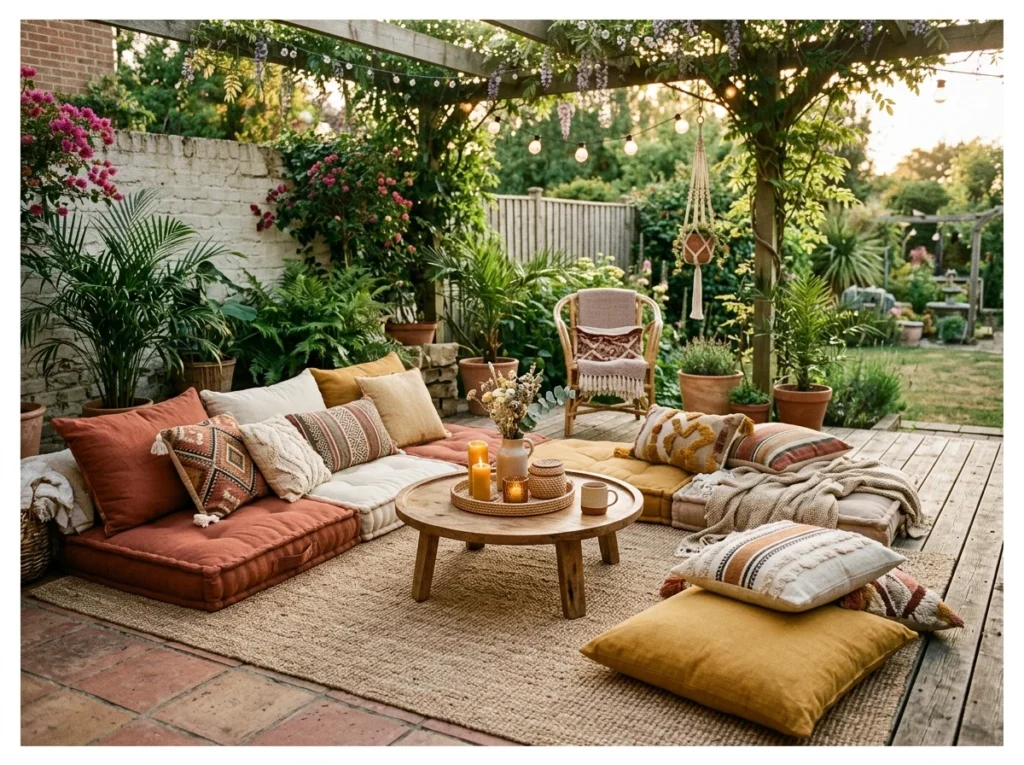 Floor Cushion Lounge Setup