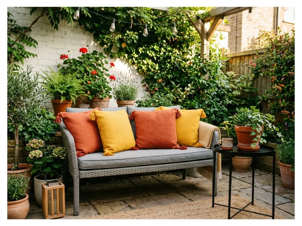 Bold Accent Color in Cushions