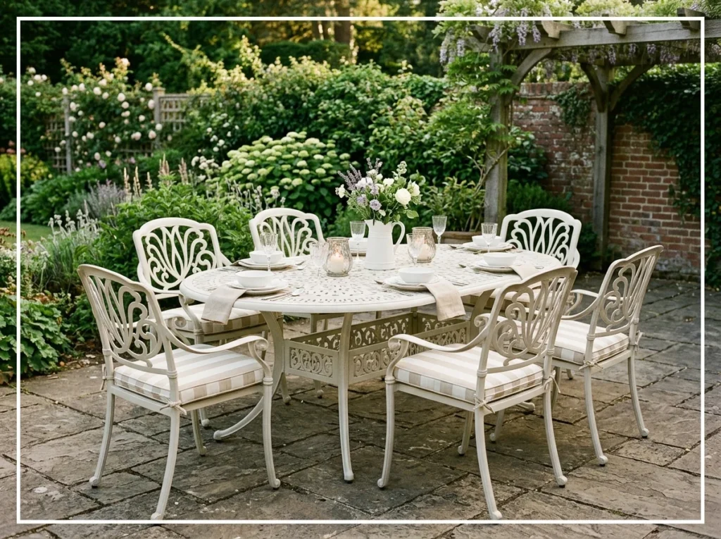 Cast Aluminum Outdoor Dining Set