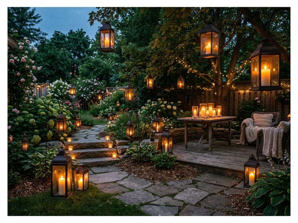 Lanterns and Candles Throughout