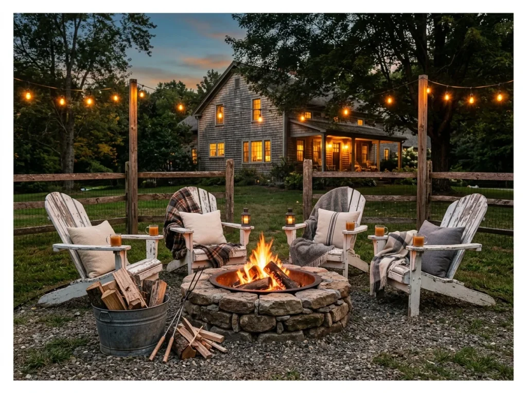 Farmhouse Fire Pit Lounge