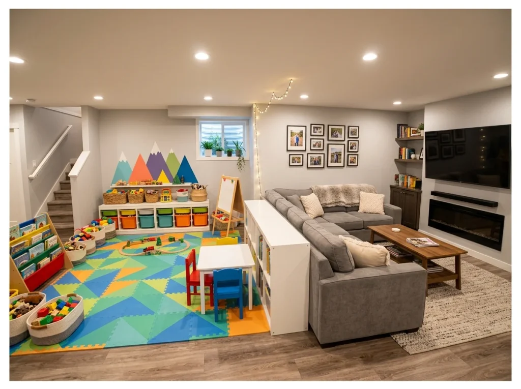 Kids Play Zone and Adult Lounge Combined