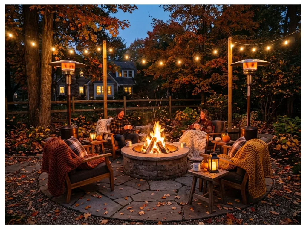 Four-Season Fire Pit Lounge