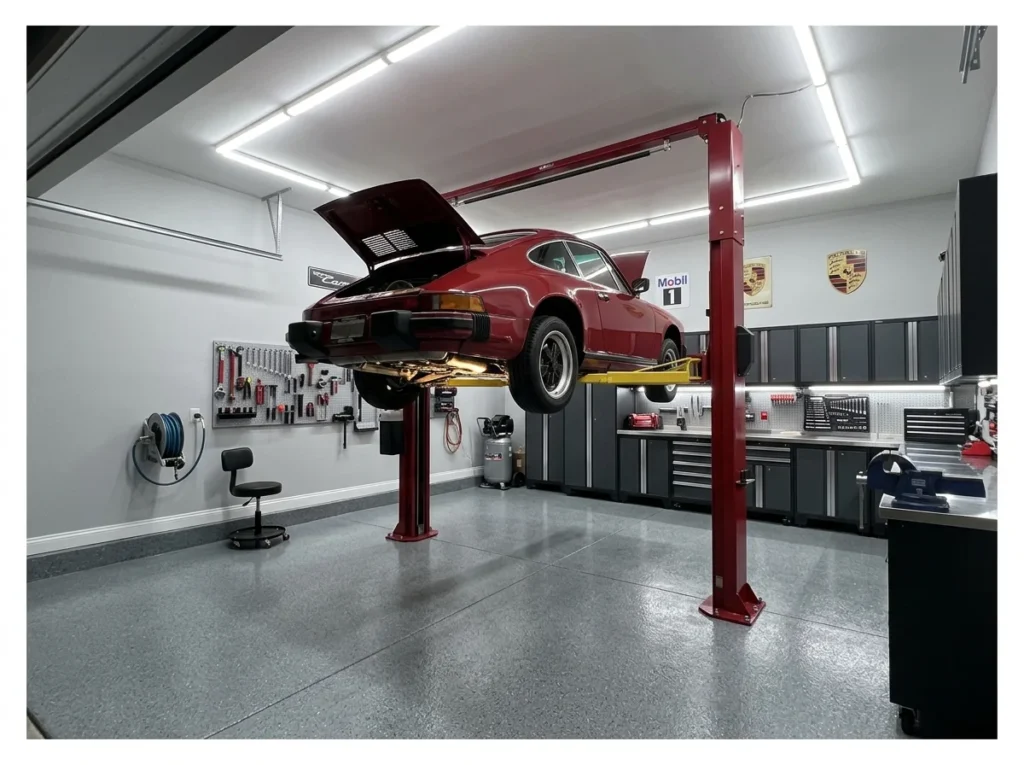 Garage with Car Lift