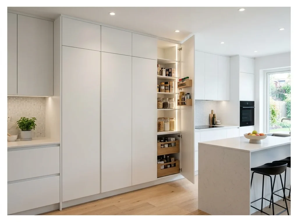 Handleless Modern Pantry