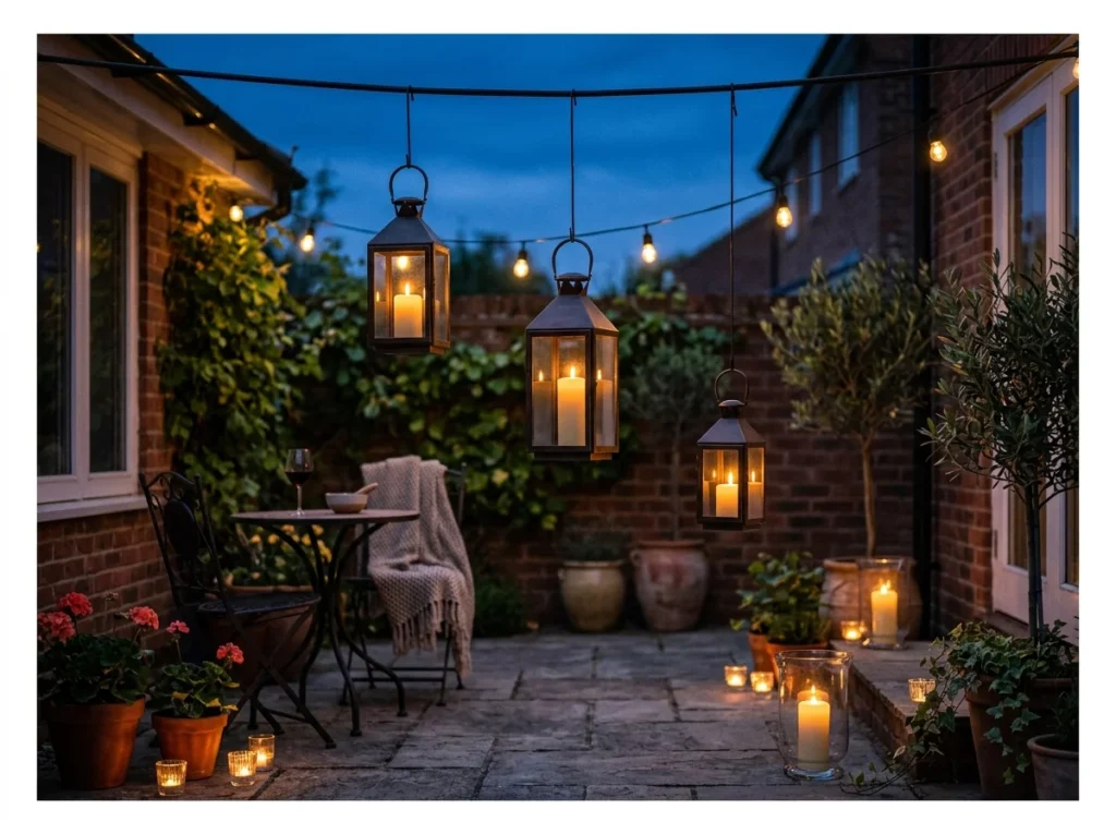 Hanging Lanterns and Candles
