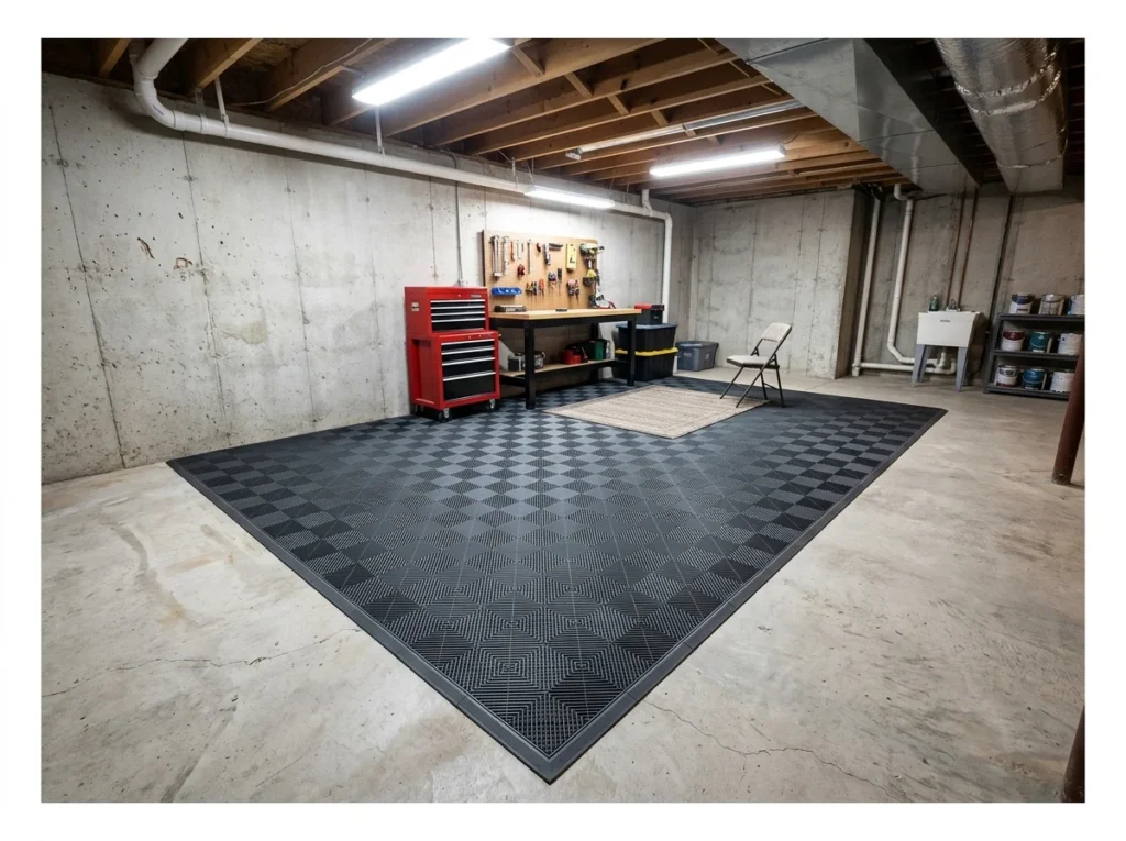 Add Interlocking Floor Tiles