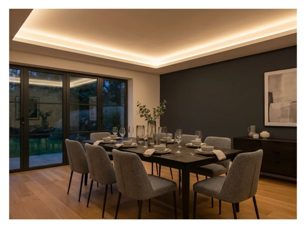 LED Strip Lighting in Ceiling Coves