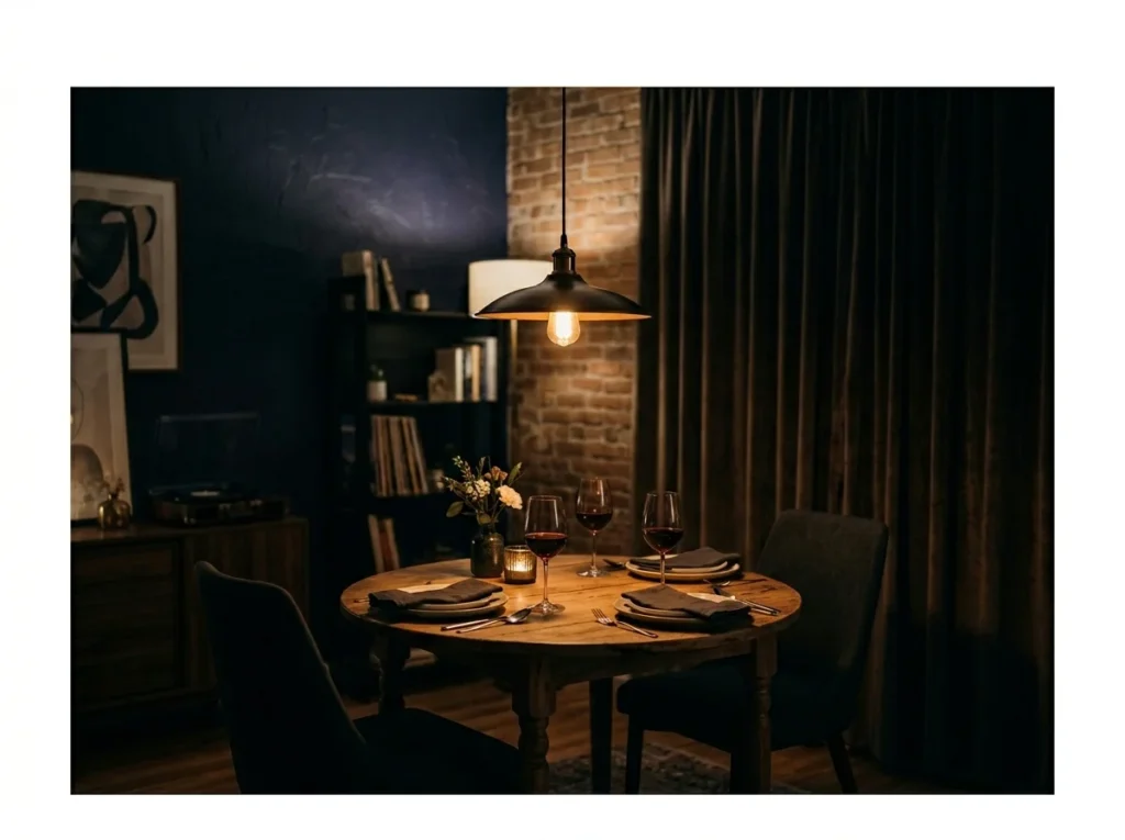 Low-Hung Pendant for Intimate Dining