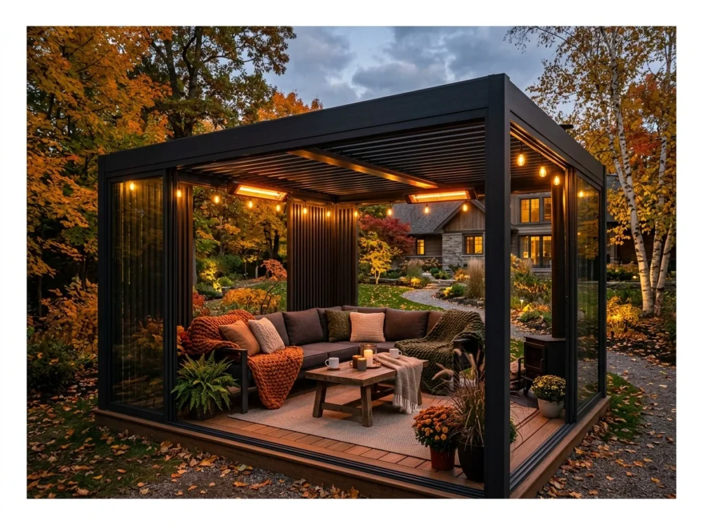Modern Gazebo with Four-Season Heating