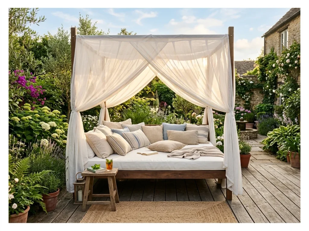 Outdoor Daybed with Canopy