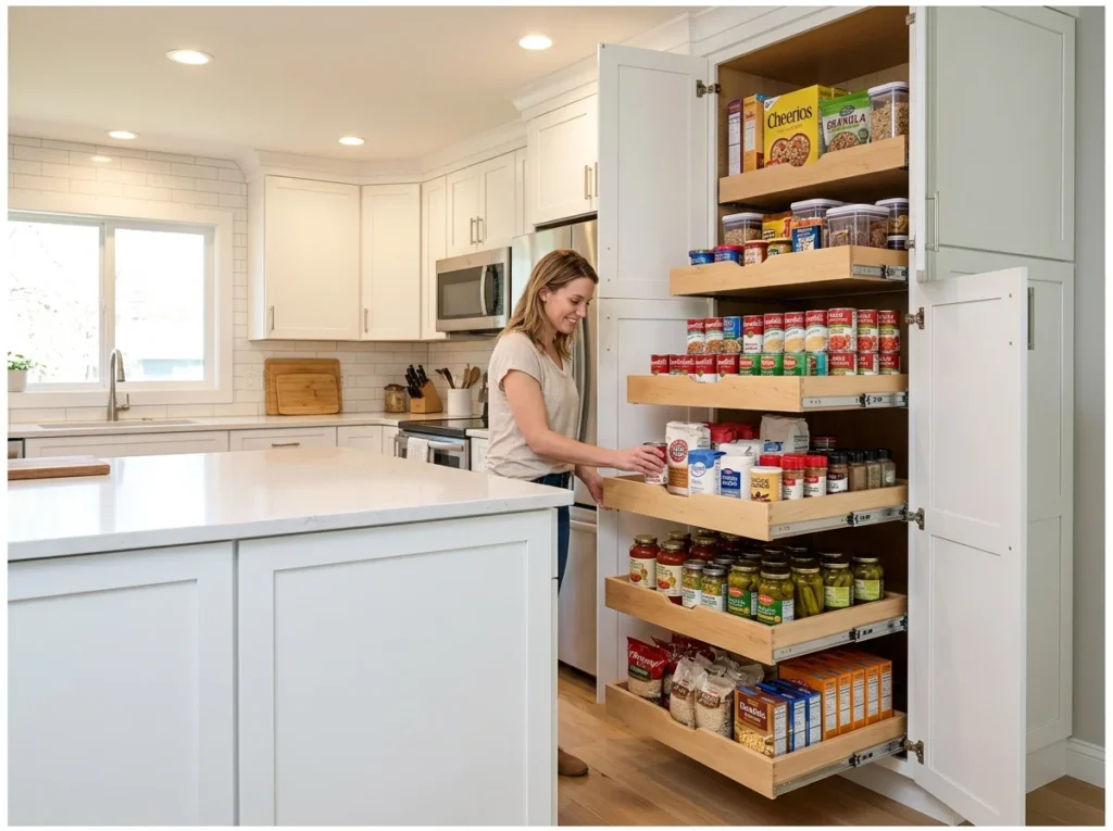 Pull-Out Drawer Pantry System