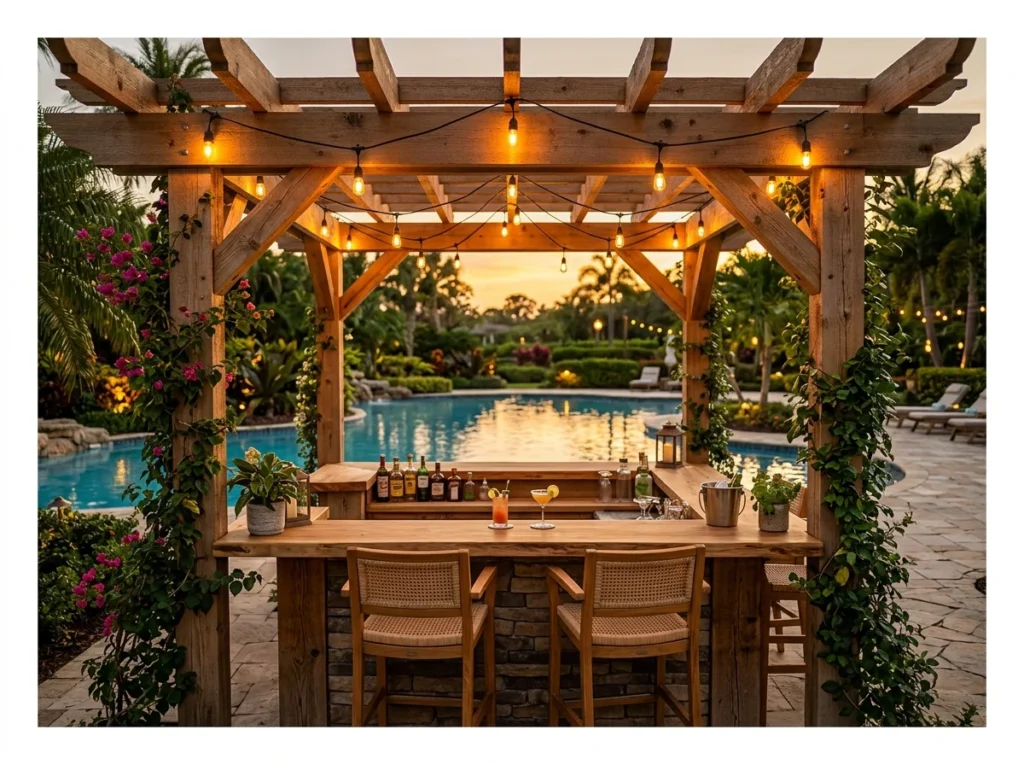 Pergola Pool Bar