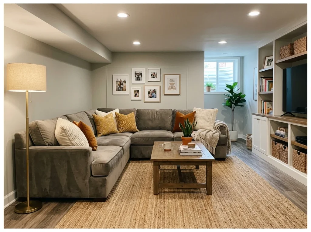 Cozy Sectional Sofa Setup