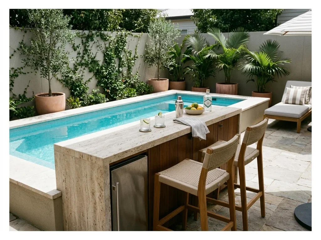 Small Pool Bar for Compact Pools