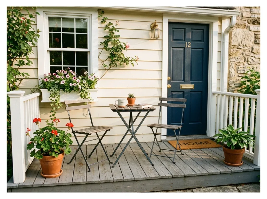 Small Porch with Two Chairs and a Table