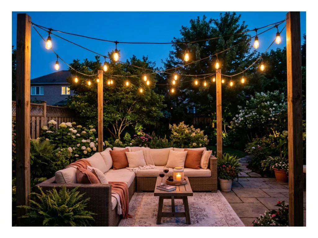 String Lights Over the Patio