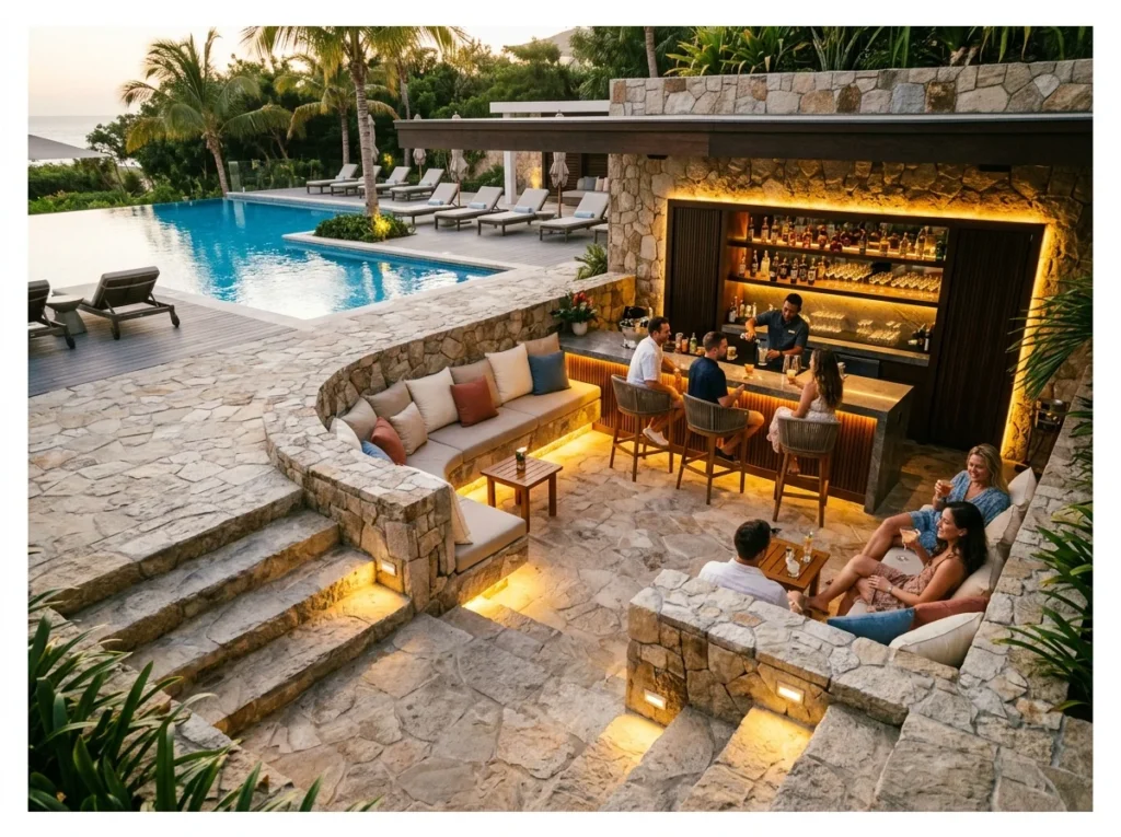 Sunken Pool Bar Lounge