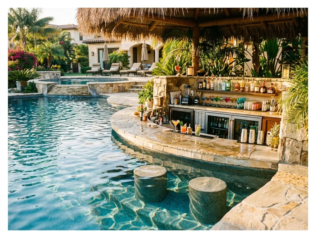 Classic Swim-Up Pool Bar