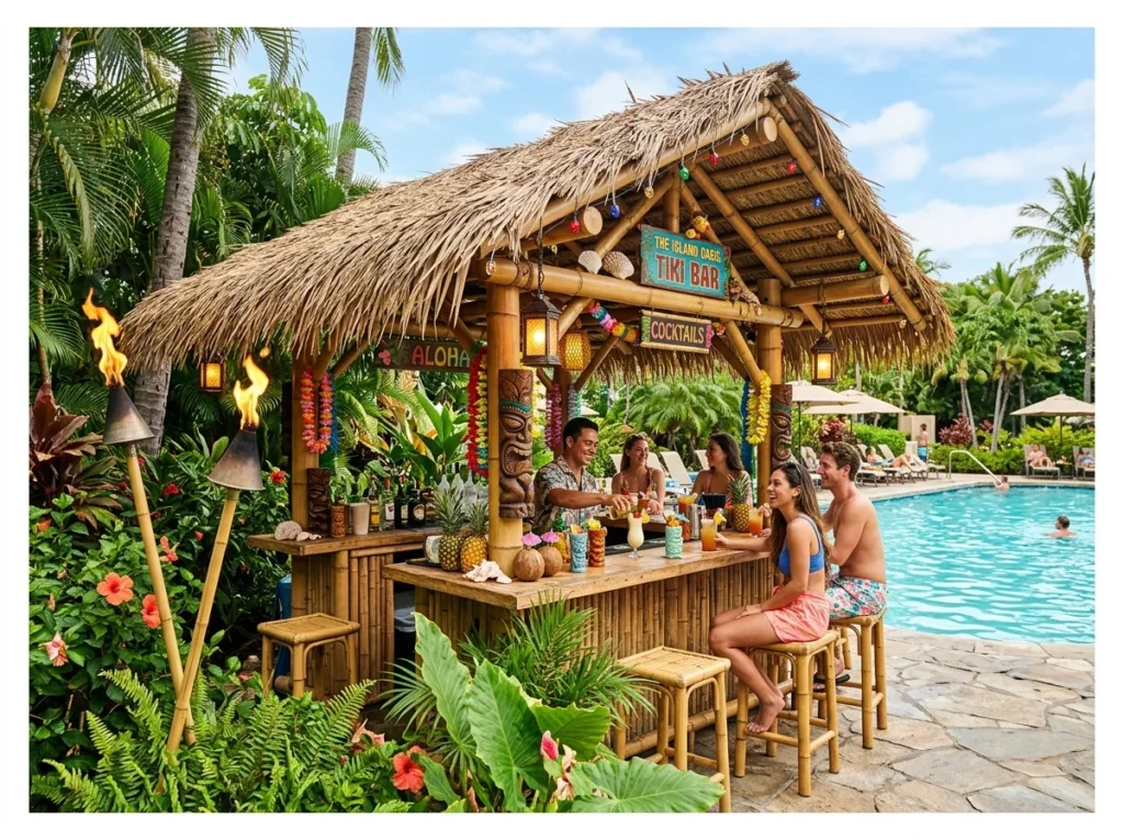 Tiki Bar Pool Bar