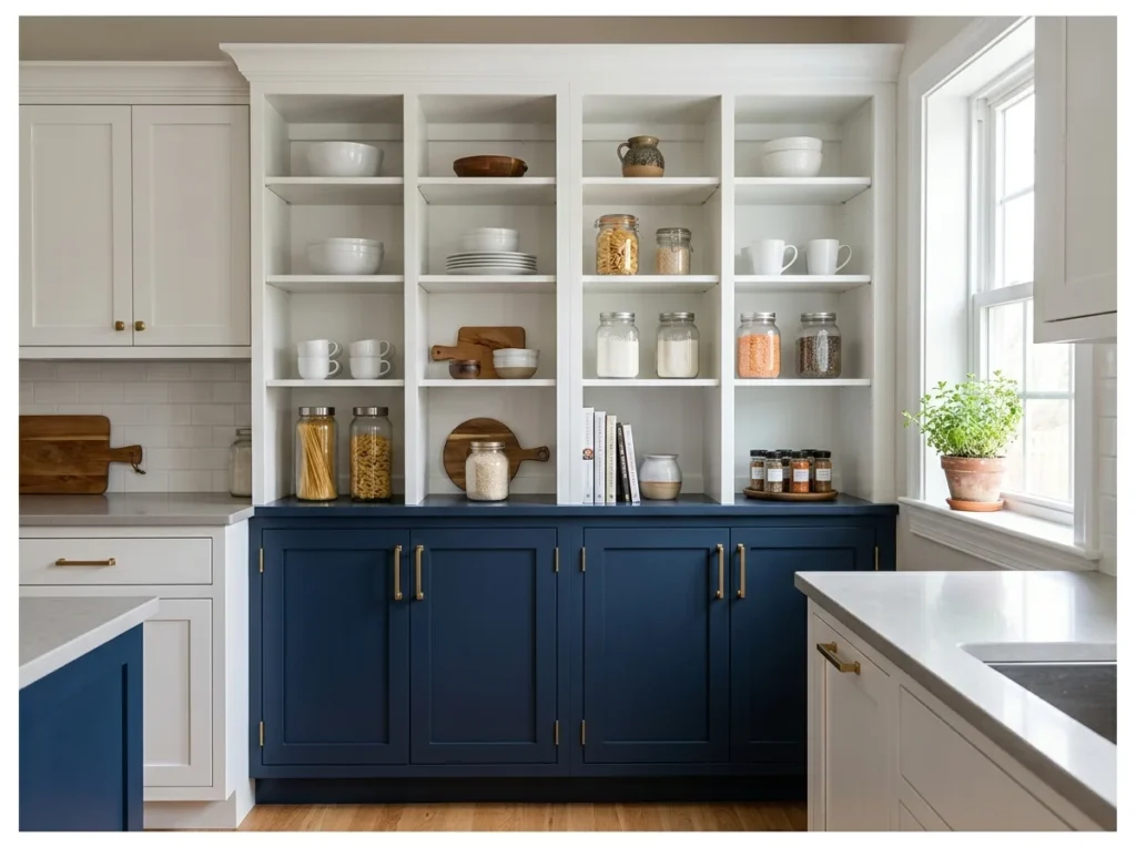 Two-Tone Pantry Cabinet Design