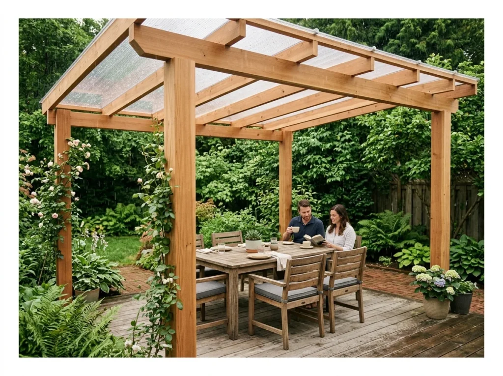 Pergola with Polycarbonate Roof