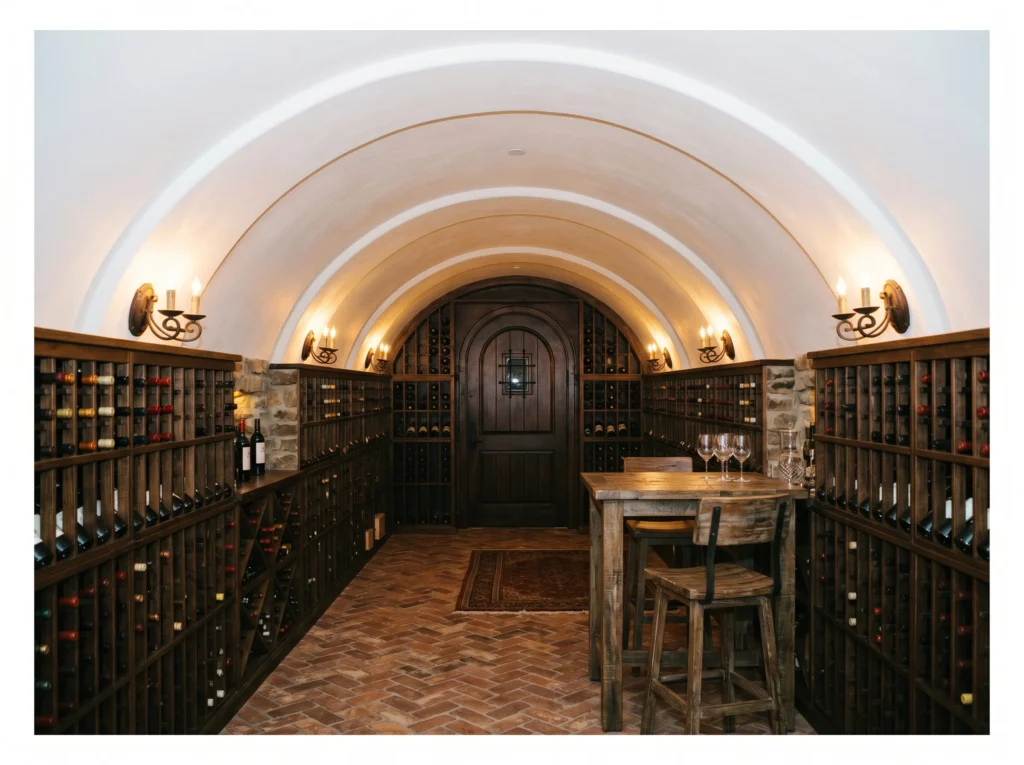 Barrel Vault Basement Ceiling