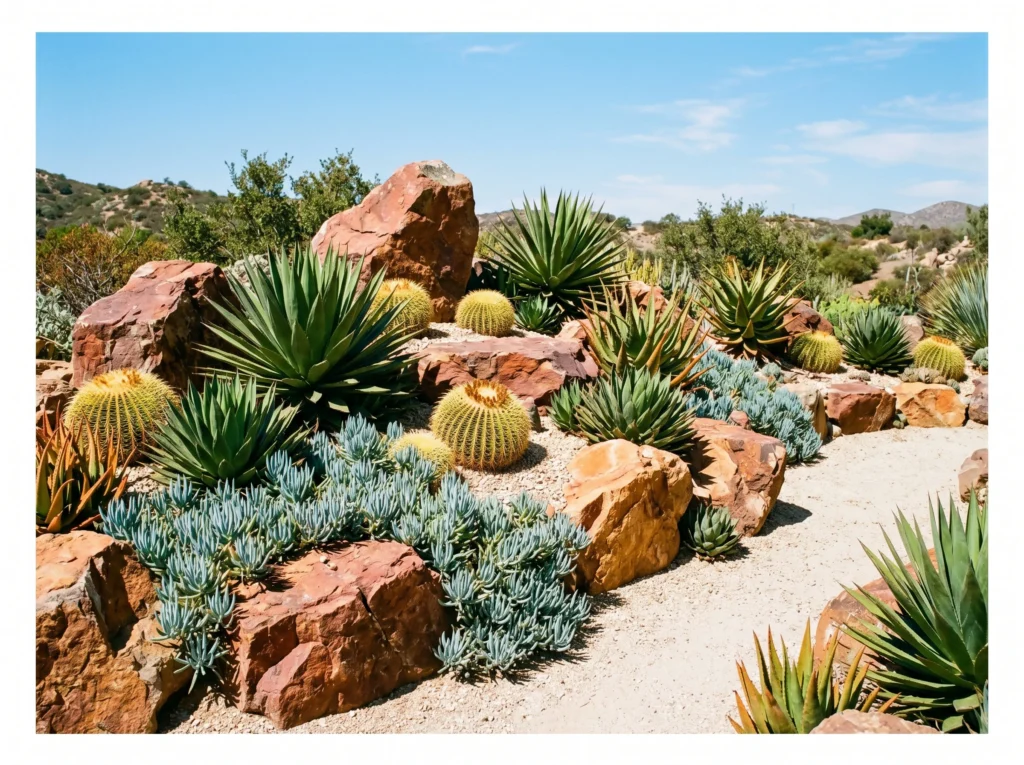 Desert Succulent Rock Garden
